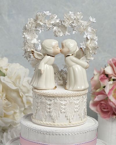 Ivory Cherub Cake Topper 