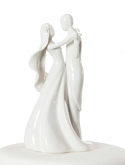 Stylized Bride and Groom Figurine